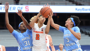 Priscilla Williams had nine rebounds in Syracuse's 88-76 win over North Carolina.